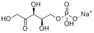 Sodium 5-O-(hydroxyphosphinato)-D-xylulose molecular structure (CAS 138482-70-9)