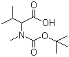 structure of CAS# 13850-91-4, N-Boc-N-methyl-DL-valine