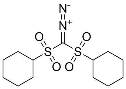 双(环己基磺酰基)重氮甲烷分子结构 (CAS 138529-81-4)