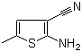 structure of CAS# 138564-58-6, 2-Amino-5-methylthiopene-3-carbonitrile