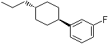 structure of CAS# 138679-81-9, 1-(trans-4-Propylcyclohexyl)-3-fluorobenzene