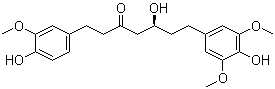CAS # 138870-96-9, 5"-Methoxyhexahydrocurcumin, 5-Hydroxy-7-(4-hydroxy-3,5-dimethoxyphenyl)-1-(4-hydroxy-3-methoxyphenyl)-3-heptanone