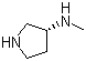 structure of CAS# 139015-33-1, (R)-N-Methylpyrrolidin-3-amine