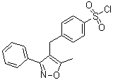 CAS # 1391051-82-3, 4-[(5-Methyl-3-phenyl-4-isoxazolyl)methyl]benzenesulfonyl chloride