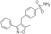 CAS # 1391052-01-9, 4-[(5-Methyl-3-phenyl-4-isoxazolyl)methyl]benzenesulfonamide