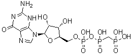 CAS 登录号：13912-93-1, 5'-鸟苷酰甲烷二膦酸酯