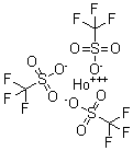 三(三氟甲磺酸)钬分子结构 (CAS 139177-63-2)