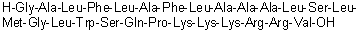 CAS 登录号：1392498-36-0, 甘氨酰-L-丙氨酰-L-亮氨酰-L-苯丙氨酰-L-亮氨酰-L-丙氨酰-L-苯丙氨酰-L-亮氨酰-L-丙氨酰-L-丙氨酰-L-丙氨酰-L-亮氨酰-L-丝氨酰-L-亮氨酰-L-蛋氨酰甘氨酰-L-亮氨酰-L-色氨酰-L-丝氨酰-L-谷氨酰胺酰-L-脯氨酰-L-赖氨酰-L-赖氨酰-L-赖氨酰-L-精氨酰-L-精氨酰-L-缬氨酸