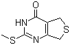 CAS 登录号：139297-03-3, 5,7-二氢-2-(甲硫基)噻吩并[3,4-d]嘧啶-4(3H)-酮