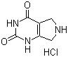 structure of CAS# 13931-24-3, 6,7-Dihydro-1H-pyrrolo[3,4-d]pyrimidine-2,4(3H,5H)-dione hydrochloride