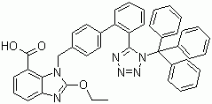 Trityl candesartan molecular structure (CAS 139481-72-4)