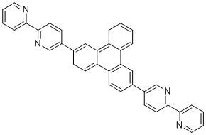 CAS # 1394813-58-1, BPy-TP2, 2-pyridin-2-yl-5-[7-(6-pyridin-2-ylpyridin-3-yl)-3,12-dihydrotriphenylen-2-yl]pyridine