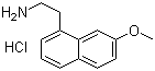 2-(7-Methoxy-1-naphthyl)ethylamine hydrochloride molecular structure (CAS 139525-77-2)
