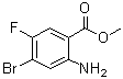 structure of CAS# 1395493-30-7, Methyl 2-amino-4-bromo-5-fluorobenzoate