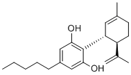 Cannabidiol molecular structure (CAS 13956-29-1)