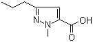 structure of CAS# 139755-99-0, 1-Methyl-3-propyl-1H-pyrazole-5-carboxylic acid