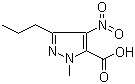 structure of CAS# 139756-00-6, 1-Methyl-4-nitro-3-propyl-1H-pyrazole-5-carboxylic acid