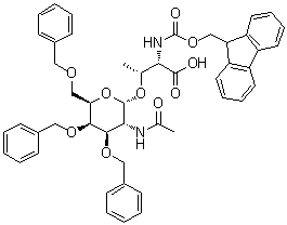 CAS 登录号：1398123-86-8, O-[2-(乙酰氨基)-2-脱氧-3,4,6-三-O-(苯基甲基)-alpha-D-吡喃半乳糖基]-N-[芴甲氧羰基]-L-苏氨酸