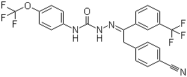 structure of CAS# 139968-49-3, Metaflumizone