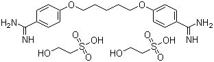 structure of CAS# 140-64-7, Pentamidine isethionate