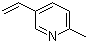 structure of CAS# 140-76-1, 2-甲基-5-乙烯基吡啶