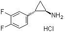 structure of CAS# 1402222-66-5, (1R,2S)-2-(3,4-二氟苯基)环丙胺盐酸盐