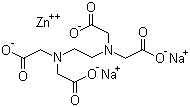 Zinc disodium EDTA molecular structure (CAS 14025-21-9)