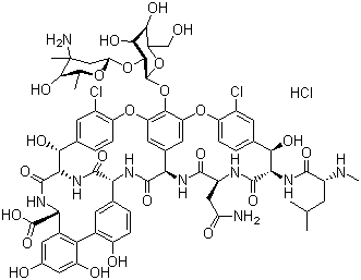 Vancomycin hydrochloride  molecular structure (CAS 1404-93-9)