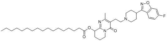CAS # 1404053-62-8, Paliperidone Impurity 13, [3-[2-[4-(6-fluoro-1,2-benzoxazol-3-yl)piperidin-1-yl]ethyl]-2-methyl-4-oxo-6,7,8,9-tetrahydropyrido[1,2-a]pyrimidin-9-yl] heptadecanoate