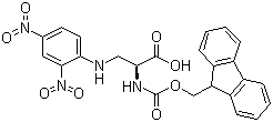 N-Fmoc-N'-(2,4-二硝基苯基)-L-2,3-二氨基丙酸分子结构 (CAS 140430-54-2)