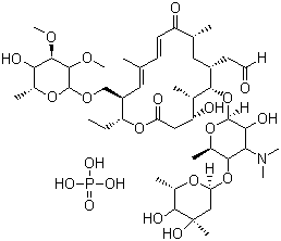 structure of CAS# 1405-53-4, Tylosin phosphate