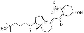 structure of CAS# 140710-94-7, Calcifediol-d3