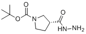 structure of CAS# 1407997-80-1, (R)-1-Boc-pyrrolidine-3-carboxylic acid hydrazide