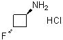 trans-3-Fluorocyclobutanamine hydrochloride (1:1) molecular structure (CAS 1408075-99-9)