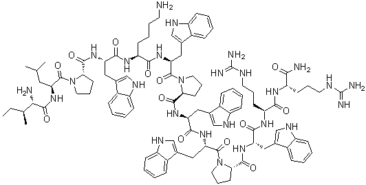 structure of CAS# 140896-21-5, Indolicidin