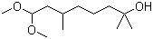 structure of CAS# 141-92-4, 8,8-Dimethoxy-2,6-dimethyloctan-2-ol