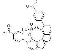 structure of CAS# 1412439-84-9, (11aS)-10,11,12,13-Tetrahydro-5-hydroxy-3,7-bis(4-nitrophenyl)-diindeno[7,1-de:1',7'-fg][1,3,2]dioxaphosphocin-5-oxide