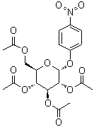 structure of CAS# 14131-42-1, 对硝基苯基 2,3,4,6-四-O-乙酰基-alpha-D-吡喃葡萄糖苷