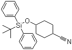 structure of CAS# 141336-97-2, 4-[(叔丁基二苯基硅烷基)氧基]环己烷甲腈