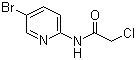 structure of CAS# 141454-61-7, N-(5-溴吡啶-2-基)-2-氯乙酰胺