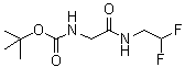 CAS 登录号：1414642-52-6, N-[2-[(2,2-二氟乙基)氨基]-2-氧代乙基]氨基甲酸叔丁酯