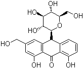 芦荟甙分子结构 (CAS 1415-73-2)
