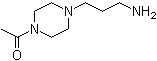 structure of CAS# 141516-24-7, 4-Acetyl-1-piperazinepropanamine
