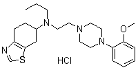CAS # 1415564-68-9, ST-836 hydrochloride, N-[2-[4-(2-methoxyphenyl)piperazin-1-yl]ethyl]-N-propyl-4,5,6,7-tetrahydro-1,3-benzothiazol-6-amine hydrochloride
