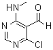 4-氯-6-(甲基氨基)-5-嘧啶甲醛分子结构 (CAS 14160-94-2)