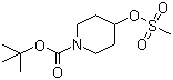 structure of CAS# 141699-59-4, 1-Boc-4-methanesulfonyloxypiperidine