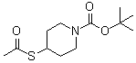 structure of CAS# 141699-66-3, 4-Acetylthio-1-(tert-butoxycarbonyl)piperidine