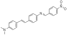 CAS 登录号：1417524-68-5, N,N-二甲基-4-[(1E)-2-[4-[[(4-硝基苯基)亚甲基]氨基]苯基]乙烯基]苯胺