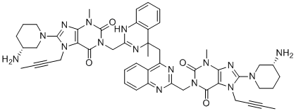 CAS 登录号：1418133-47-7, 利拉利汀甲基二聚体