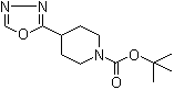 structure of CAS# 1419075-88-9, 4-(1,3,4-Oxadiazol-2-yl)-1-piperidinecarboxylic acid 1,1-dimethylethyl ester